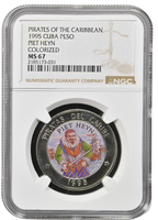 1P 1995 Pirates of the Caribbean - Piet Heyn NGC MS67