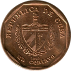1 Centavo 2002 CUC - Cobre