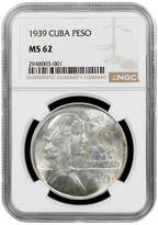 1 Peso 1939 ABC NGC MS62