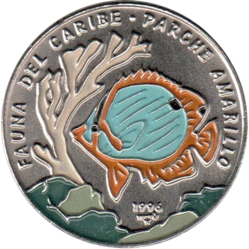 1P 1996 - Fauna del Caribe - Parche Amarillo