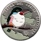 1P 1996 - Fauna del Caribe - Cartacuba