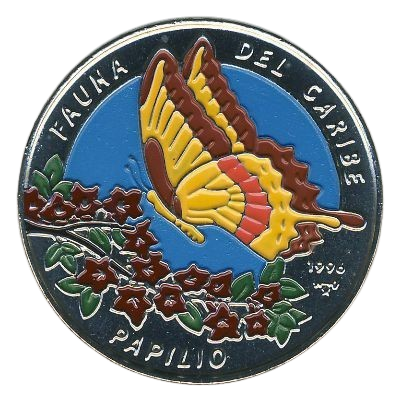 1P 1996 - Fauna del Caribie - Mariposa Papilio