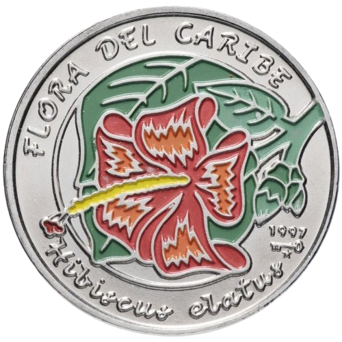 1P 1997 - Flora del Caribe - Hibiscus Elatus