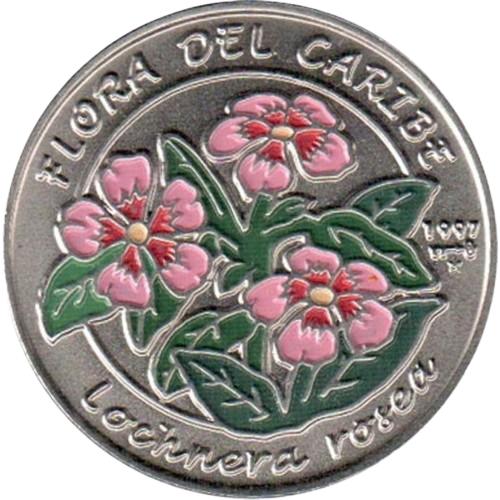 1P 1997 - Flora del Caribe - Lochnera Rosea