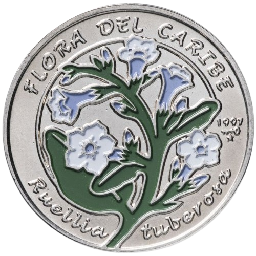 1P 1997 - Flora del Caribe - Ruellia Tuberosa