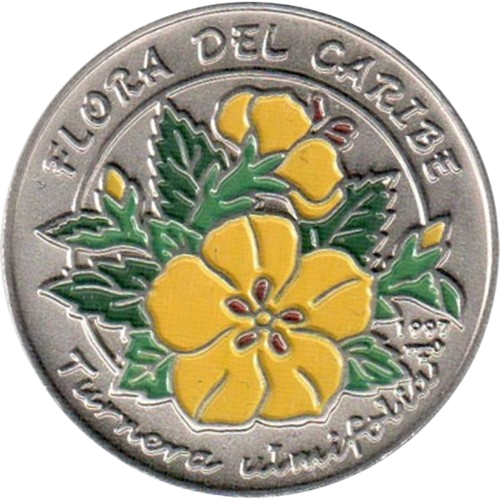 1P 1997 - Flora del Caribe - Turnera Ulmifolia