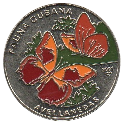 1P 2001 - Fauna Cubana - Mariposa Avellaneda