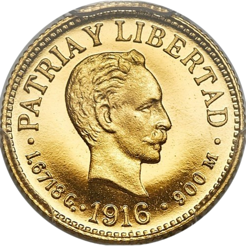 1 Peso Oro 1916