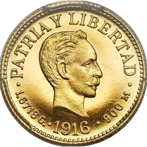 1 Peso Oro 1916