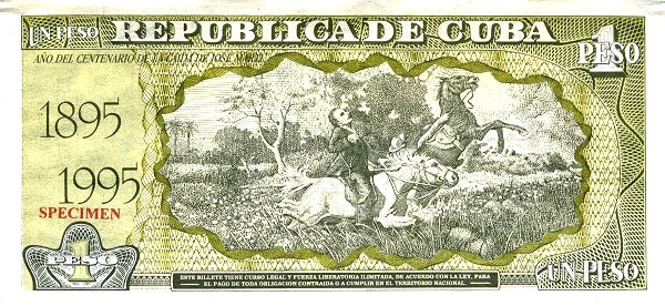 1 Peso 1995 - 45 Aniversario de la Banca Central de Cuba