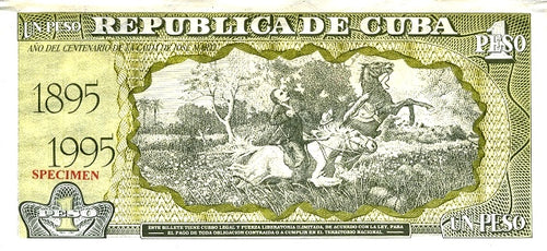 1 Peso 1995 - 45 Aniversario de la Banca Central de Cuba