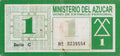 1 Peso 1997-1998 MINAZ Bono de estimulo personal