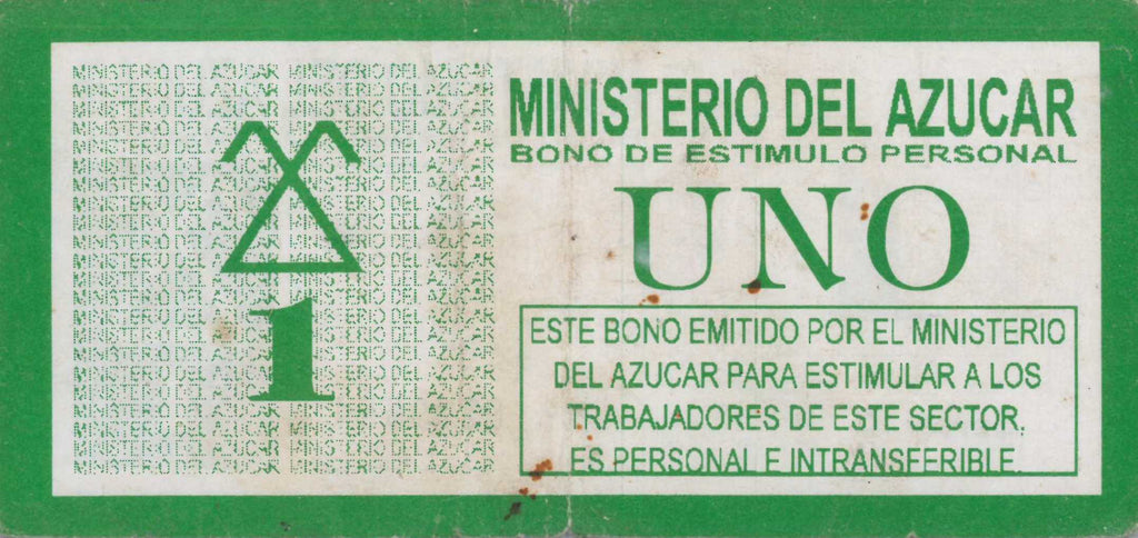 1 Peso 1997-1998 MINAZ Bono de estimulo personal