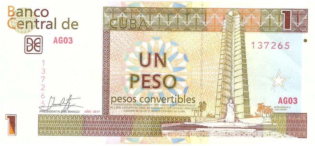 1 Peso CUC 2017