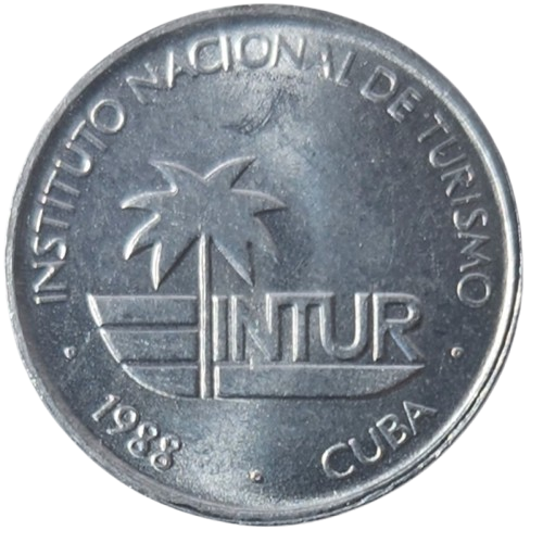 1c 1988 Intur - Numeros Arabigos - Aluminio