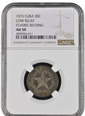 20C 1915 NGC AU50 - LOW RELIEF