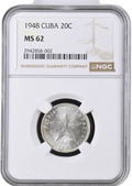 20 Centavos 1948 NGC MS62