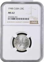 20 Centavos 1948 NGC MS62