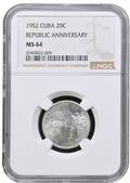 20C 1952 NGC MS64