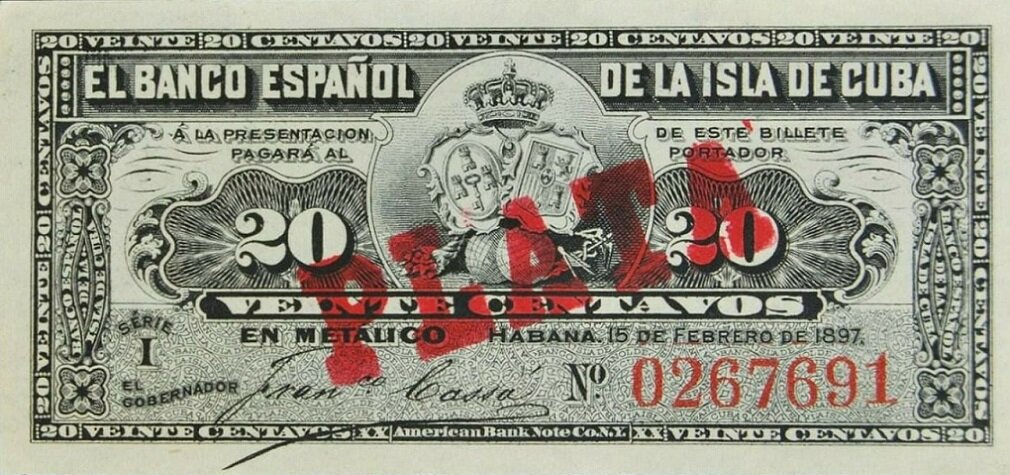 20 Centavos 1897 - Plata