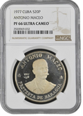 20P 1977 - Antonio Maceo - NGC PF66