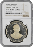 20P 1977 - Antonio Maceo - NGC PF66