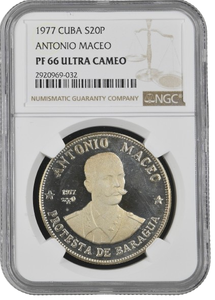20P 1977 - Antonio Maceo - NGC PF66