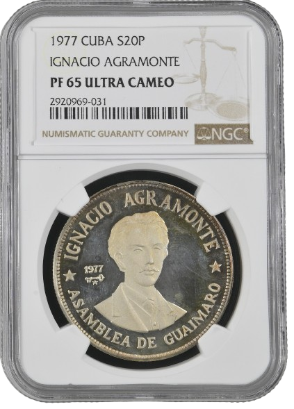 20P 1977 - Ignacio Agramonte - NGC PF65