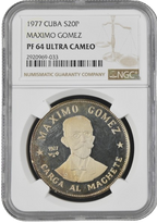 20P 1977 - Maximo Gomez - NGC PF64