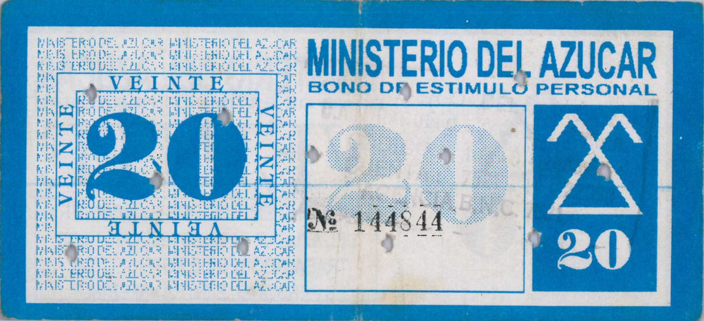 20 Pesos 1997-1998 MINAZ Bono de estimulo personal