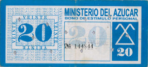 20 Pesos 1997-1998 MINAZ Bono de estimulo personal