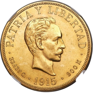 20 Pesos Oro 1915