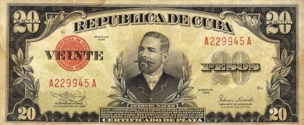 20 Pesos 1938