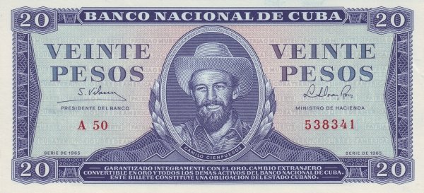 20 Pesos 1965