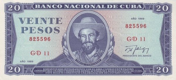 20 Pesos 1989