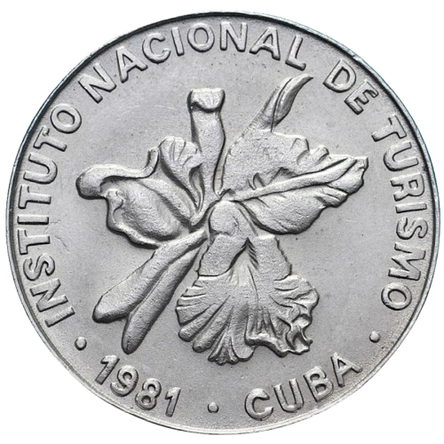 25 Centavos 1981 Intur - Denominación CON número 25