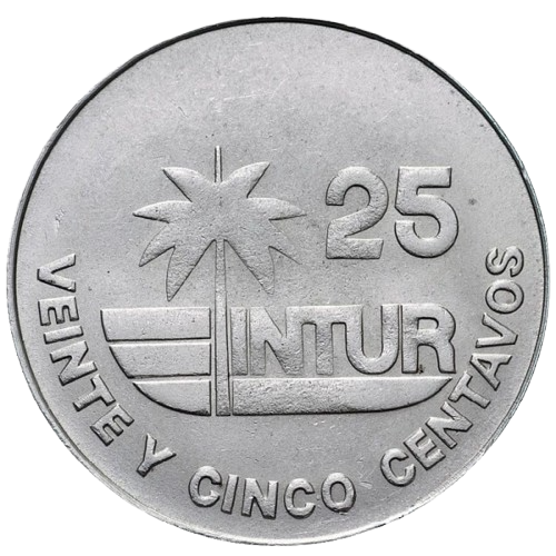 25 Centavos 1981 Intur - Denominación CON número 25