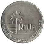 25 Centavos 1981 Intur - Denominación SIN número 25