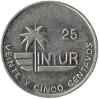 25 Centavos 1989 Intur - Magnética
