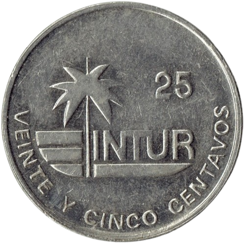 25 Centavos 1989 Intur - Magnética