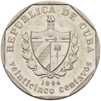 25 Centavos CUC 1994
