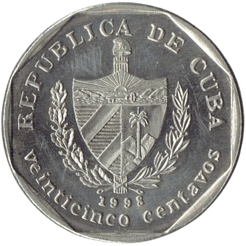 25 Centavos CUC 1998
