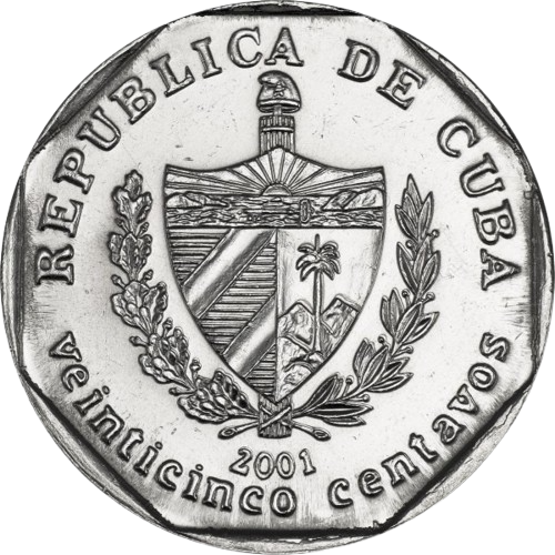 25 Centavos CUC 2001