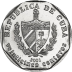 25 Centavos CUC 2001