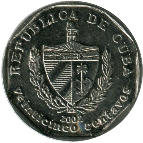 25 Centavos CUC 2002