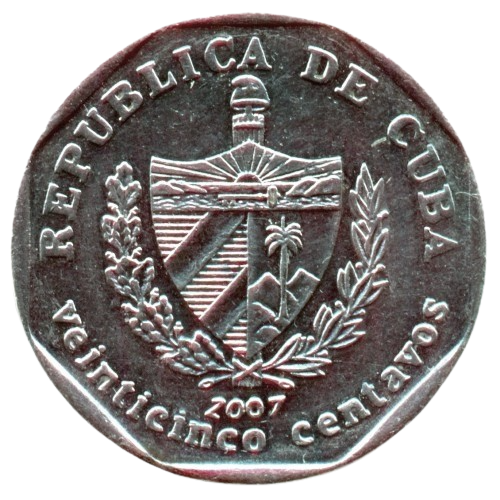 25 Centavos CUC 2007
