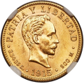 2 Pesos Oro 1915