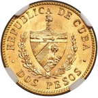 2 Pesos Oro 1915