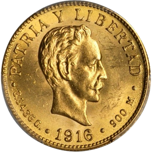 2 Pesos Oro 1916