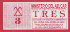 3 Pesos 1997-1998 MINAZ Bono de estimulo personal